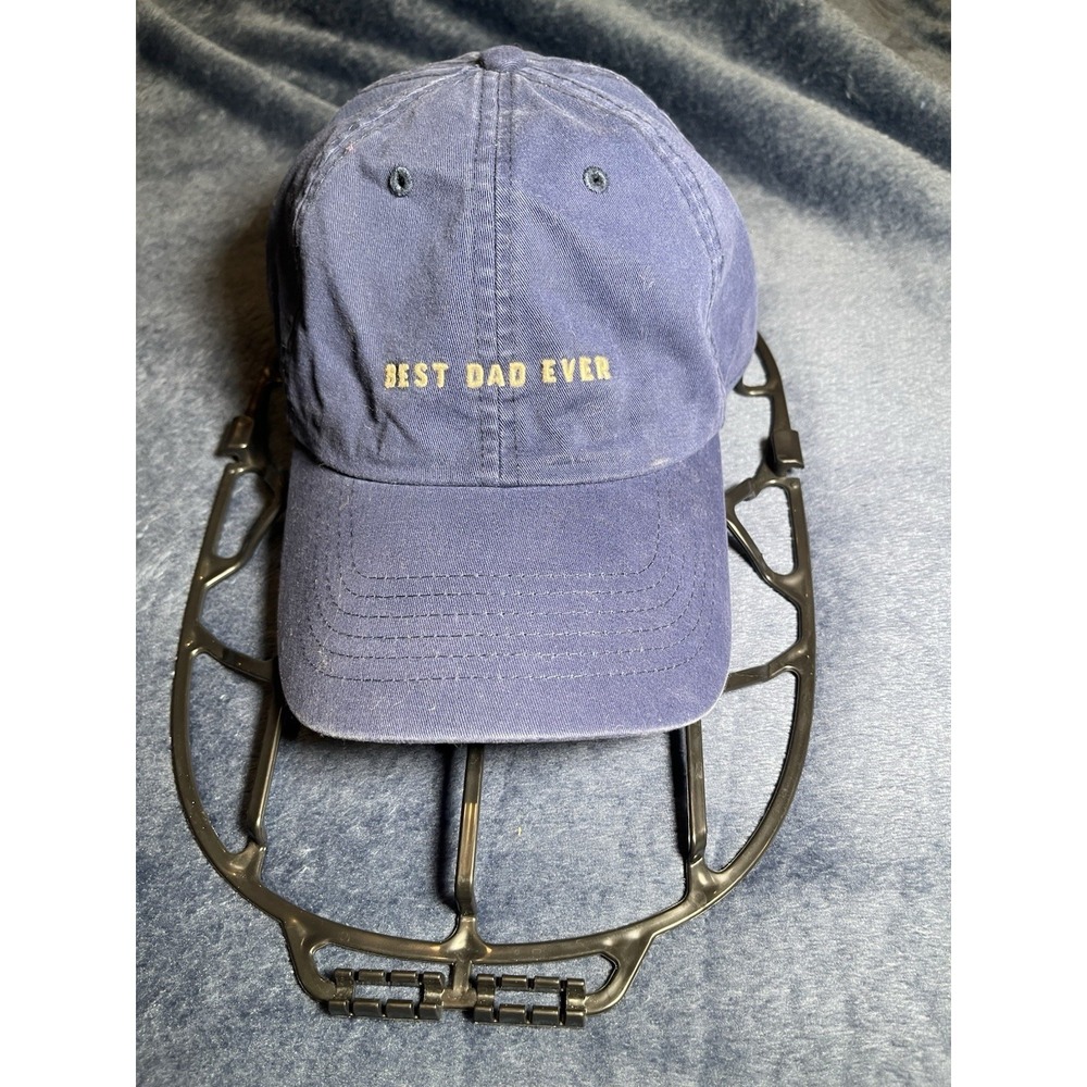 Best Dad Ever - Wemco Navy Adjustable Strap Dad Hat One Size Father's Day